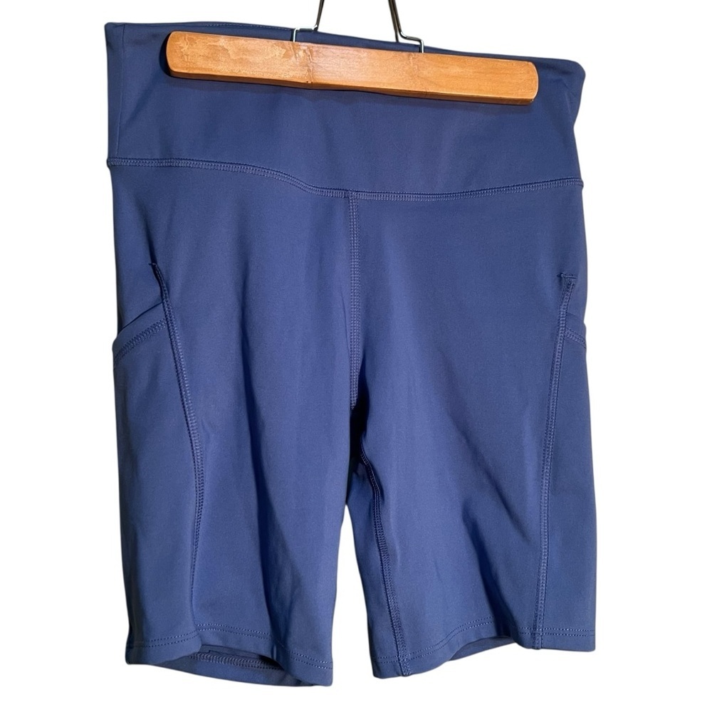 All In Motion Women's Size Small Biker Shorts Periwinkle Blue Purple 7" Inseam